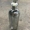 Something Blue Wedding Glassware Mercury Glass Silver Size 9" Apothecary Bottle W/ Stopper
