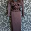 Something Blue Davids Bridal Formal Size 4 Satin Mocha FORMAL/MOTHER'S DRESSES