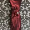 Something Blue FORMAL/MOTHER'S DRESSES Social Occasions 28872 Women's Formal Chiffon Wine Size 4 Knee