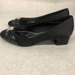 Something Blue Easy Street Eloise Women Shoe Satin Black Size 10 SHOES