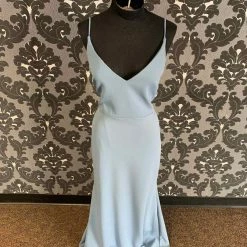 Something Blue Poly Spandex Levkoff 1707 Formal Slate Size 12 FORMAL DRESSES FORMAL/MOTHER'S DRESSES