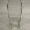 Something Blue Vase Glass Clear Size 4" X 11" Rectangle VASES
