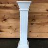 Something Blue Wood Decor Wood White Size 26"x6.75"x6.75" WOOD DECOR