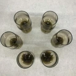 Something Blue DECOR Libbey Glassware Glass Smoke Size 5.75" Water Goblet GLASSWARE