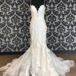 Something Blue Enzoni Lilac 17664 Women's Wedding Dress Lace Ivory Size 6 WEDDING DRESSES