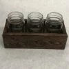 Something Blue DECOR Mason Jar/Wood Box Wood/Glass CENTERPIECES