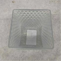 Something Blue DECOR Living Quarters Candle Holder Glass Clear Size 4.5"x4"x4" CANDLES