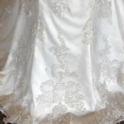 Something Blue WEDDING DRESSES Maggie Sottero Elison Women's Wedding Dress Size 10 Lace Ivory Size
