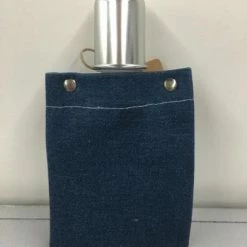 Something Blue Wedding THE PARLOUR Mudpie Flask Blue Canvas Flask Whiskey