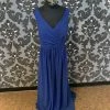 Something Blue Levkoff 1162 Formal Chiffon Marine Blue Size 28 FORMAL/MOTHER'S DRESSES
