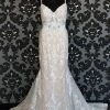 Something Blue Stella York 7370 Wedding Dress Size 14 Lace/Tulle Ivory Sleeveless Sheath WEDDING DRESSES