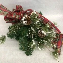 Something Blue DECOR 17" Green/Red/White Plastic Floral Arrangement