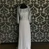 Something Blue Size M Silver May Queen Lace/Satin