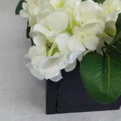Something Blue Floral Wood Ivory/Green/Black Size 10" X 18" CENTERPIECES