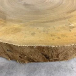 Something Blue Wood Cookie Wood Tan Size Approx 10"-13" WOOD DECOR