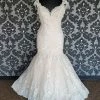 Something Blue Allure Bridal 9471 Size 16 Ivory And Champage Cap Sleeve Mermaid