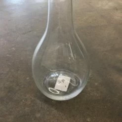 Something Blue Vase Glass Clear Size 23.5" Teardrop VASES DECOR