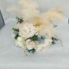 Something Blue Centerpiece Size 12"X9" Floral Blush/White/Green CENTERPIECES