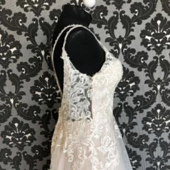 Something Blue Sincerity 44249 Wedding Dress Size 12 Lace/Tulle Ivory Sleeveless A-line WEDDING DRESSES