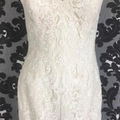 WEDDING DRESSES Size 14 Champagne Allure Romance Lace Strapless Mermaid Sweetheart