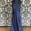 Something Blue Mikael Aghal 28579 Women's MOB Silk Navy Size 12 Floor Chiffon