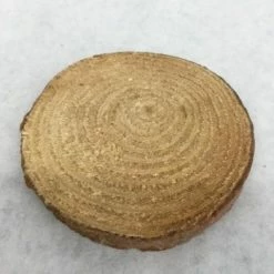 Something Blue Wedding Mini Brown Wood Cookie