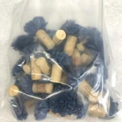 Something Blue Sola Flowers Place Card Holder Sola Flowers/Cork Navy Size 30ct FLORAL