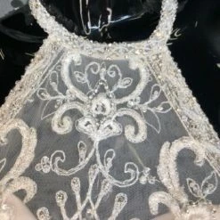 Something Blue Mori Lee Leilani Women Wedding Dress Tulle Ivory Size 6 Beaded WEDDING DRESSES