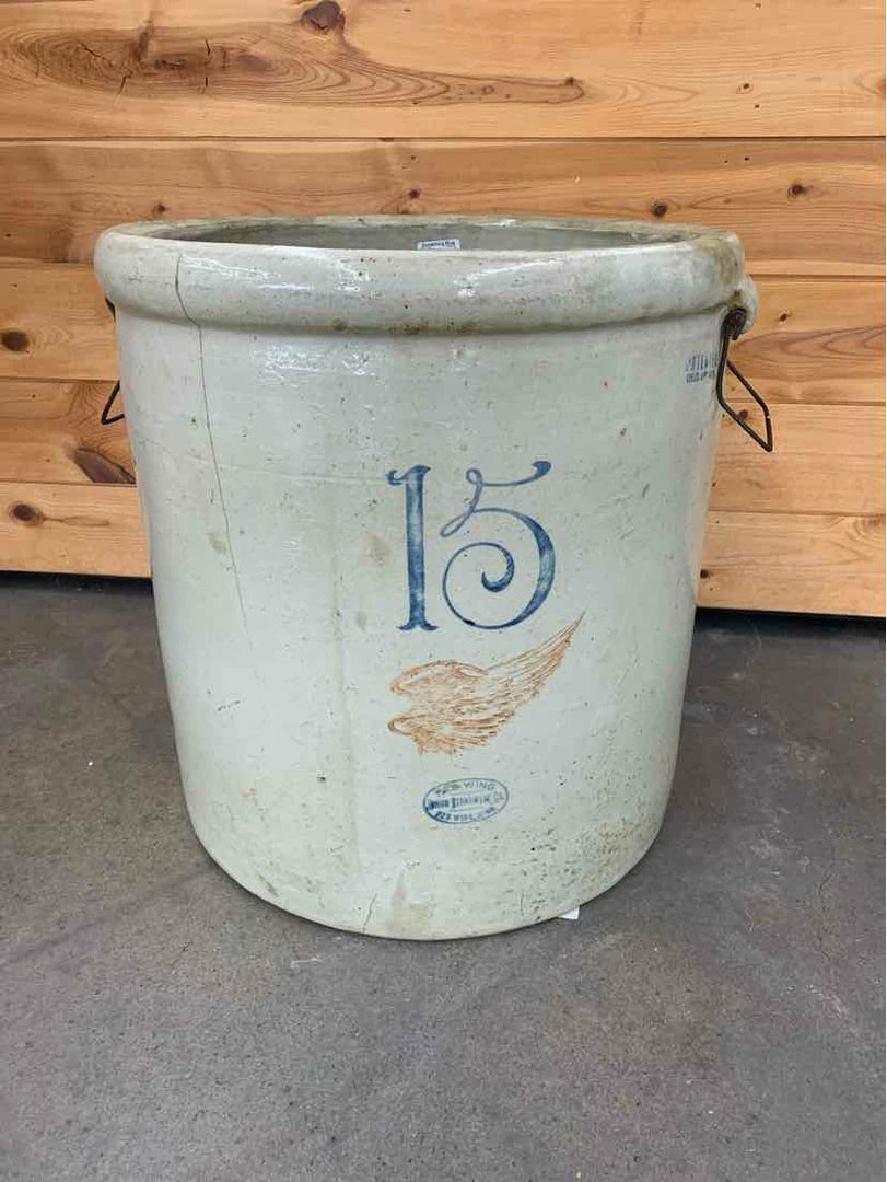 Something Blue Pick Up Only Red Wing Union Stoneware Co. Collectible Ceramic 3 Something Blue Pick Up Only Red Wing Union Stoneware Co. Collectible Ceramic