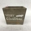 Something Blue Wedding THE PARLOUR 5.5"x5.5" Merry Christmas Truck Wood Planter