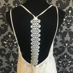 Something Blue Wedding WEDDING DRESSES Wilderly Bride Women's Wedding Dress Lace Ivory Size 16 Sheath