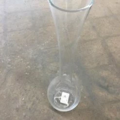 Something Blue Vase Glass Clear Size 23.5