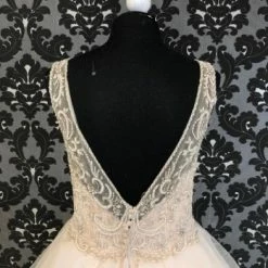 Something Blue Justin Alexander Size 14 Ivory And Nude Highneck Sleeveless Tulle Ballgown 11 Something Blue Justin Alexander Size 14 Ivory And Nude Highneck Sleeveless Tulle Ballgown