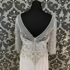 Something Blue FORMAL/MOTHER'S DRESSES Montage 115971 Formal Chiffon/Beaded Silver Size 20