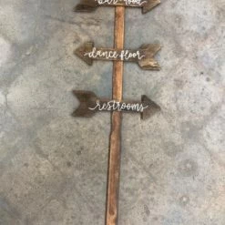 Something Blue DECOR Sign Wood Dark Stain Size 41