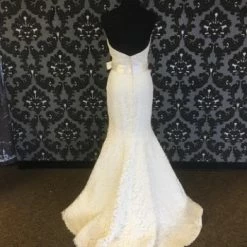 Something Blue Wedding Mikaella MK1764 Women's Wedding Dress Lace Ivory Size 10 WEDDING DRESSES