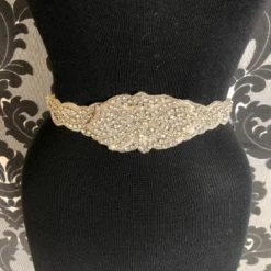 Something Blue BelBT063 Belt Satin/Rhinestone Ivory BELTS