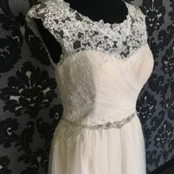 Something Blue Wedding Maggie Sottero Women's 5MW154 Wedding Dress Ivory/Nude Size 12