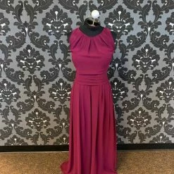 Something Blue Levkoff 1165 Formal Chiffon Sangria Size 26