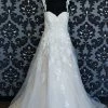 Something Blue Essense D2605 Wedding Dress Size 14 Sequin Lace Ivory Strapless A-line WEDDING DRESSES