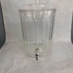 Something Blue Drink Dispenser Size 14.5" Plastic Clear CONTAINER DECOR