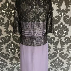 Something Blue FORMAL/MOTHER'S DRESSES Jade By Jasmine Formal Cocktail Length Size 18 Lace/Chiffon Gray