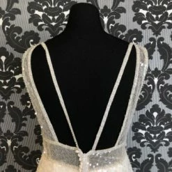 Something Blue Allure Bridal Disney "Ariel" Size 14 Ivory Sequin Fit & Flare 12 Something Blue Allure Bridal Disney