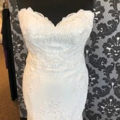 Something Blue WEDDING DRESSES Casablanca 2404 Wedding Dress Lace/poly Ivory/Silver Size 20