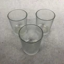 Something Blue Votive Holder Glass Clear Size 12ct CANDLES DECOR