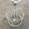 Something Blue Wedding Birdcage Metal White Size 9"x6" LANTERNS/BIRDCAGES