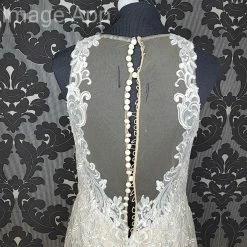 Something Blue WEDDING DRESSES Stella York 6600cr Lace/Tulle Mocha/Ivory AS IS HOLES IN MESH BACK