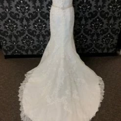 Something Blue Casablanca/Amare B069 Wedding Dress Lace/Beading Ivory/Silver Size 10