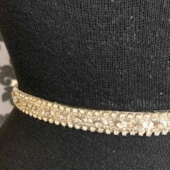 Something Blue Essense Of Australia BT5041- ABT0012DM Belt Beaded Ivory Size L "AS IS" BELTS