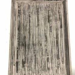 Something Blue Tray Wood Black/Gray Size 24" Hobby Lobby WOOD DECOR